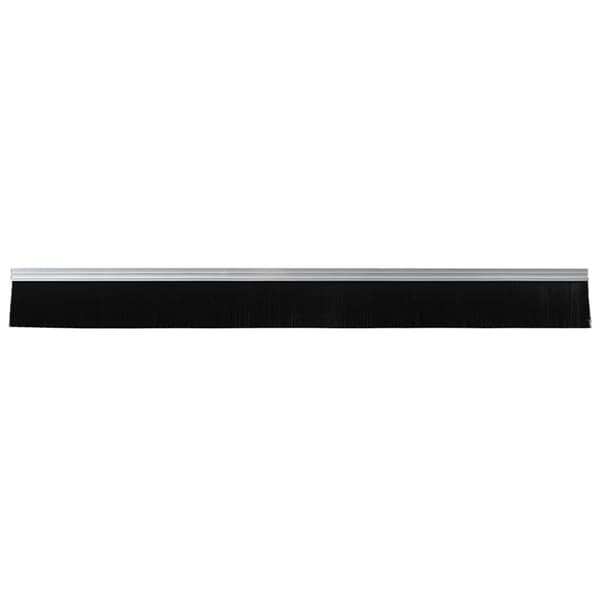 Självhäftande dörrborstlist 2 pcs Silver 100 cm