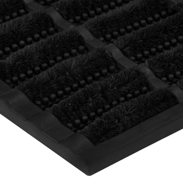 Dörrmatta rektangulär 45x75 cm gummi och kokos