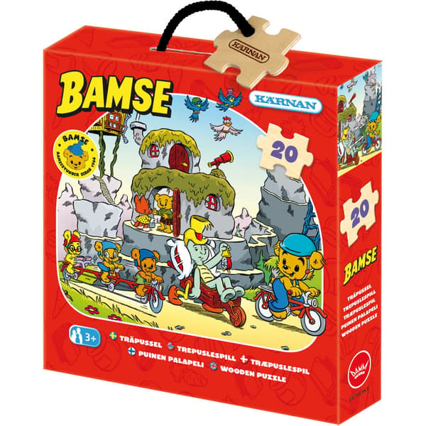 Askpussel 20 bitar - Bamse Cyklar