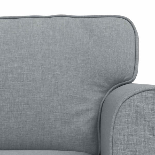 Soffset 2 pcs Ljusgrå 175 x 82 x 80 cm tyg