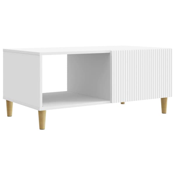 Kaffeebord Vit 90 x 50 x 40 cm Konstruerat trä