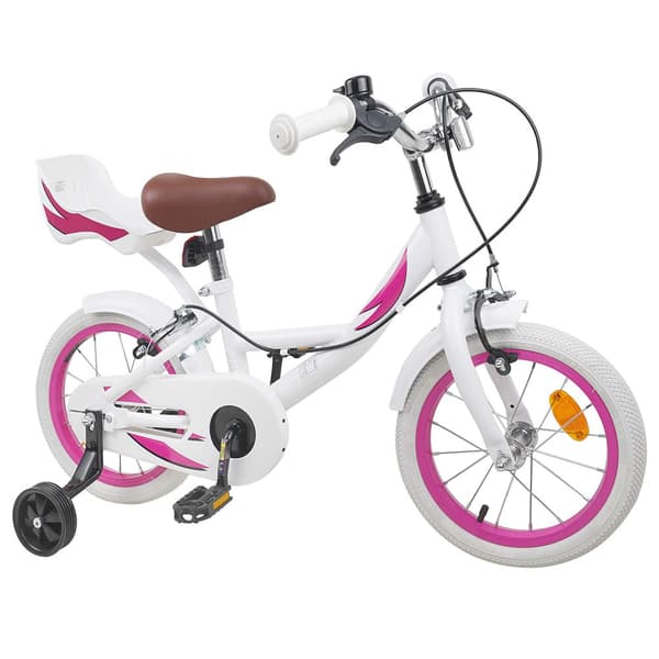Barncykel 12 Tum för 2-4 åringar Vit