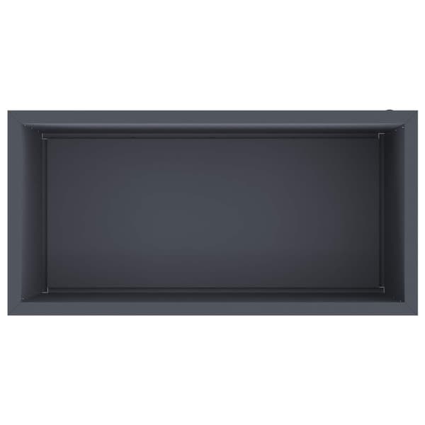 Odlingslåda med LED 2 st Antracit 50 x 100 x 48 cm Stål