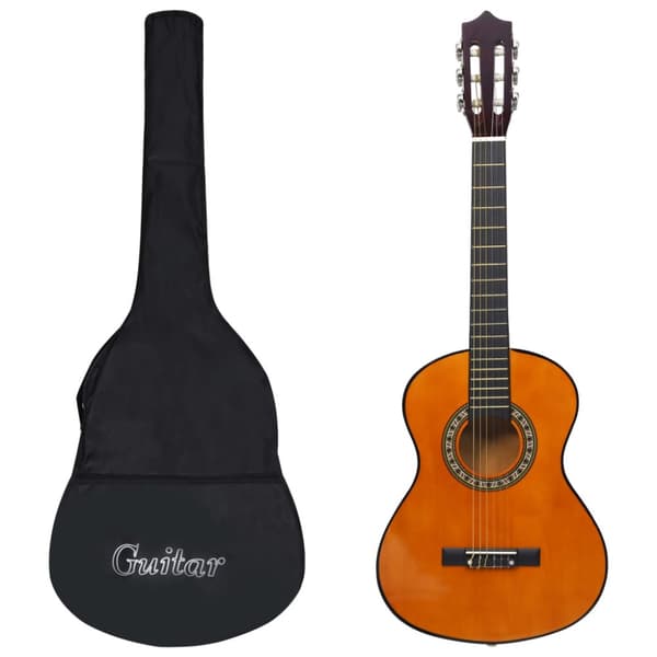 Gitarr för nybörjare och barn med fodral klassisk 1/2 34"