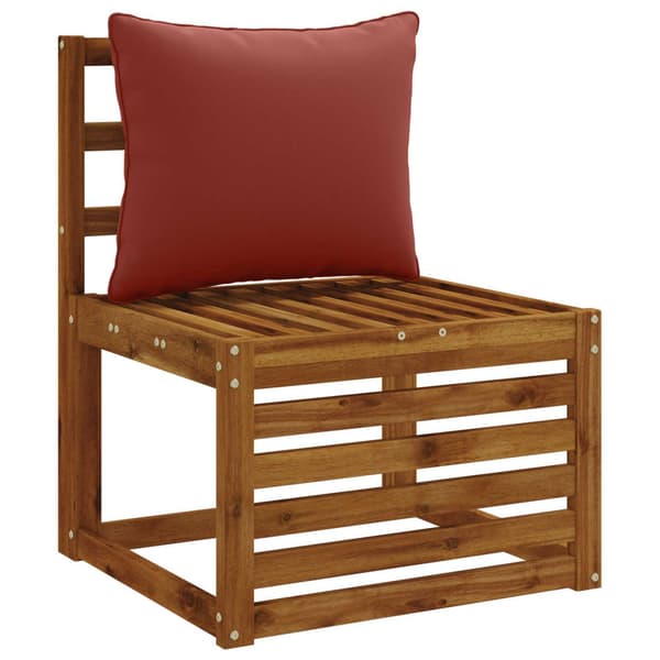 1-delad ryggkudde PUTTEN 100% Polyester Röd 50 x 40 x 15 cm