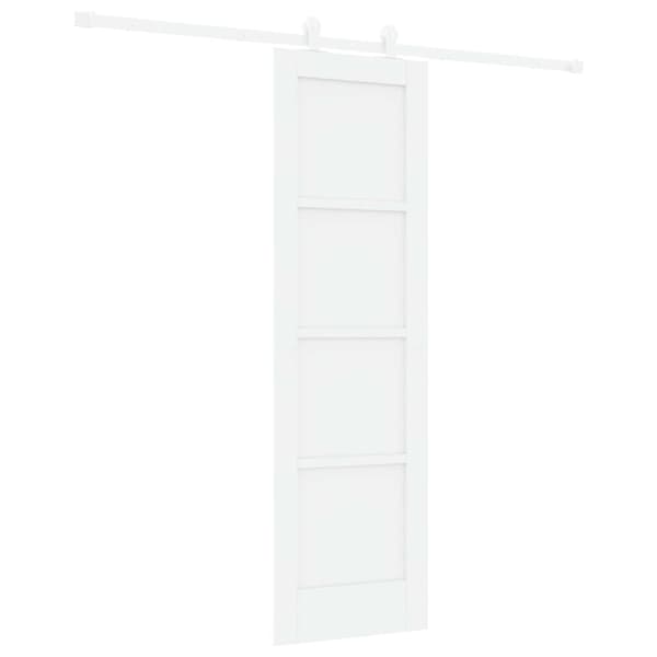 Skjutdörr 61 x 198,5 cm Konstruerat trä Vit