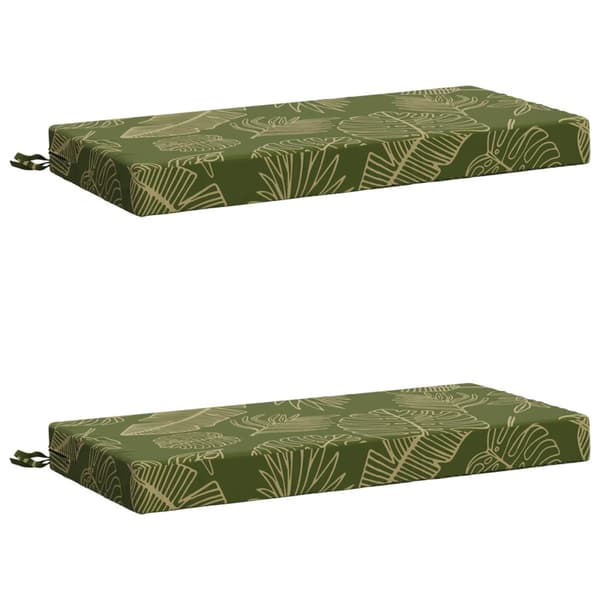 2-delade Bänk Kuddar SOEST 2 st 100% Polyester Bladdesign