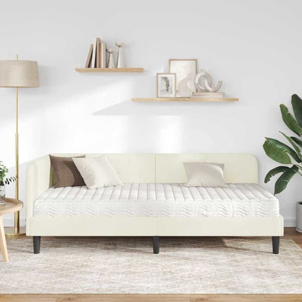 Hörn Sängram Kräm 90 x 200 cm Sammet