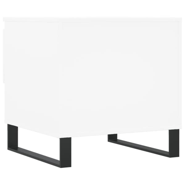 Soffbord 2 st vit 50x46x50 cm konstruerat trä