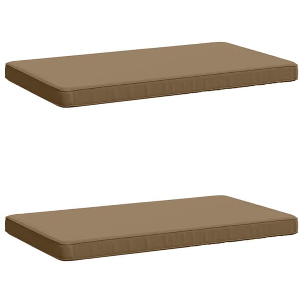 2-delade Bänk Kuddar VUGHT 2 st 100% Polyester Taupe