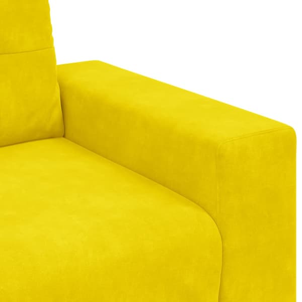 Soffstol gul 100x78x80 cm sammet