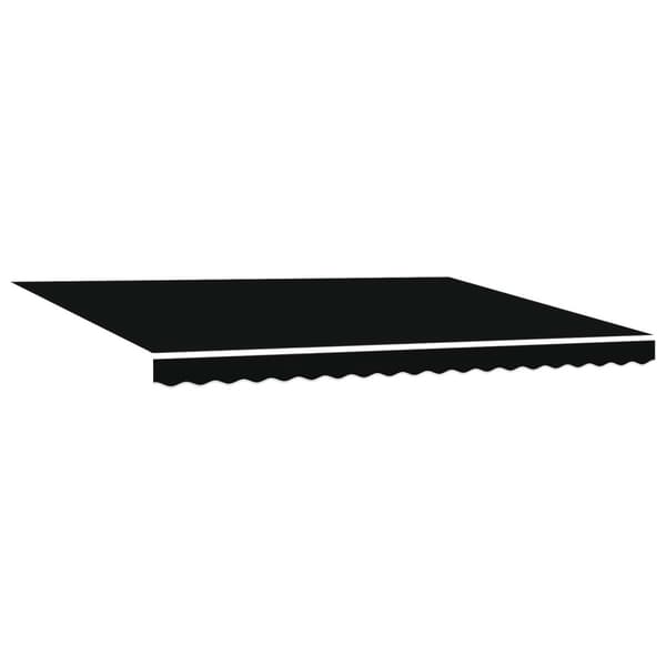 Manuell utdragbar markis med LED-lampor 4 × 3 m