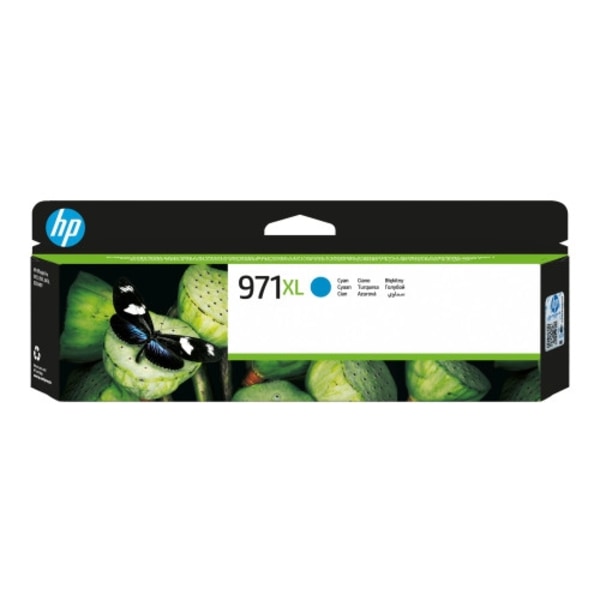 HP 971XL - Lång livslängd - cyan - original - bläckpatron