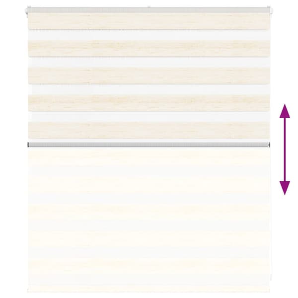 Rullgardin zebra 125x100 cm tyg bredd 120,9 cm polyester