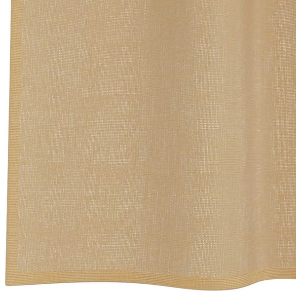 Voile gardiner med genomföringar 2 st sand