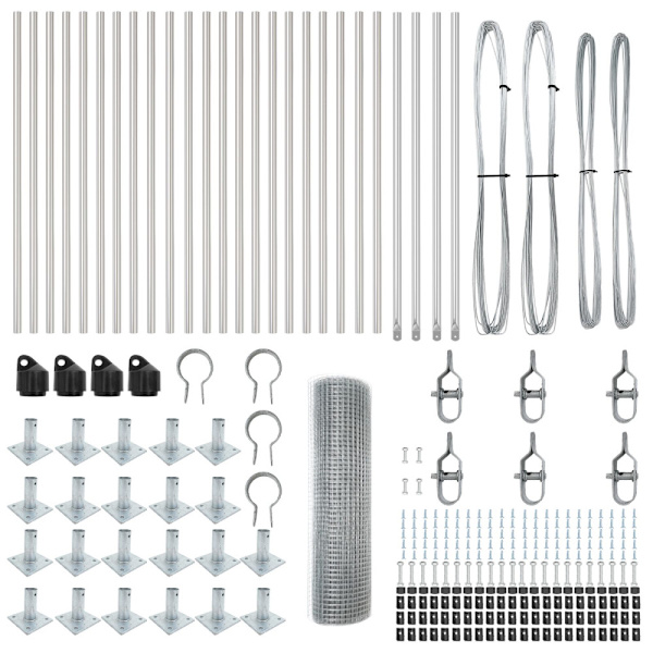 Stängselstolpe Silver