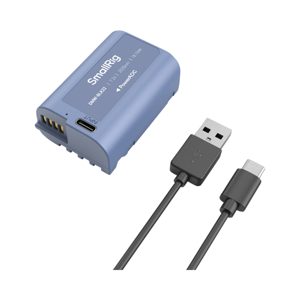 SmallRig 4906 Camera Battery USB-C Rechargeable DMW-BLK22
