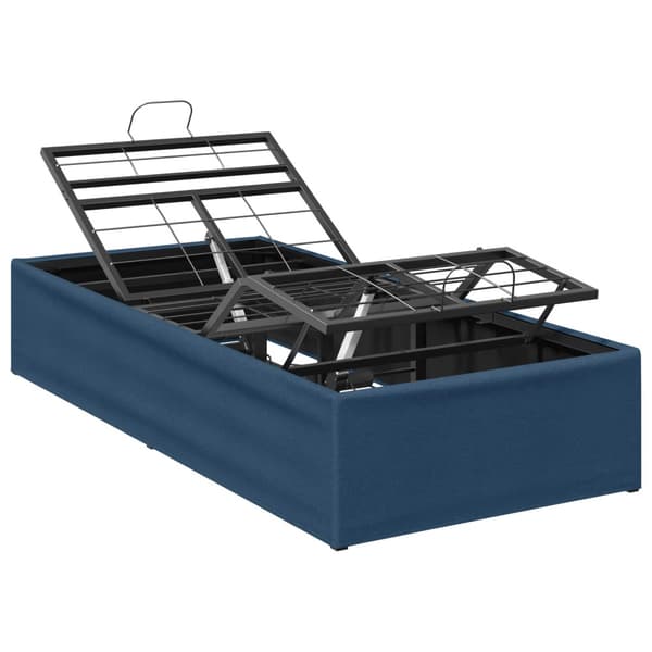Elektrisk Justerbar Säng Ram Blå 200 x 80 x 33,5 cm Stål