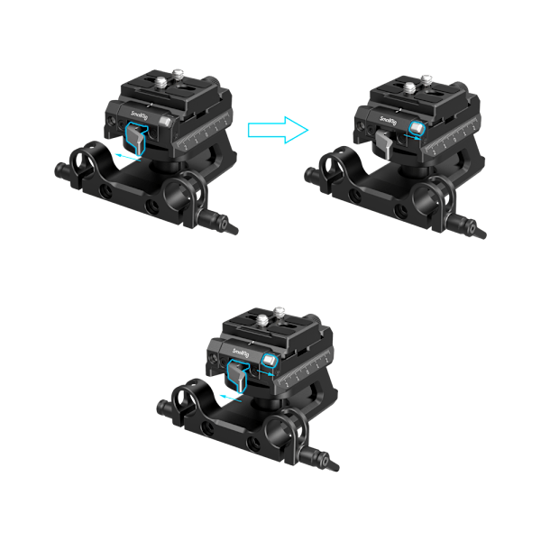 SmallRig 4233 Height adjustable Mount Plate Kit Universal ARCA & Manfrotto compatible