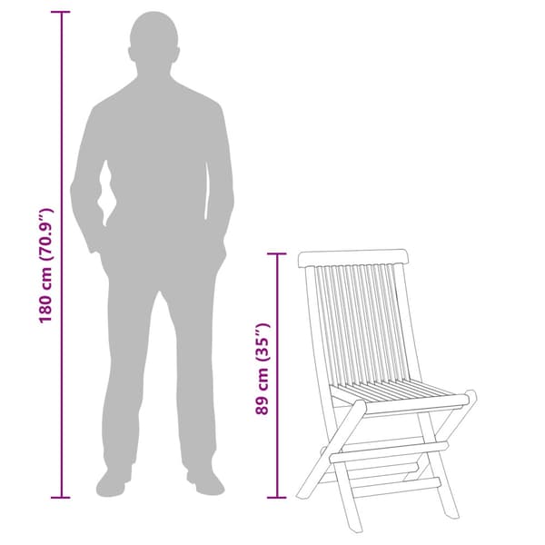 Trädgårds Bistro Set 3 pcs Brun Massivt teakträ