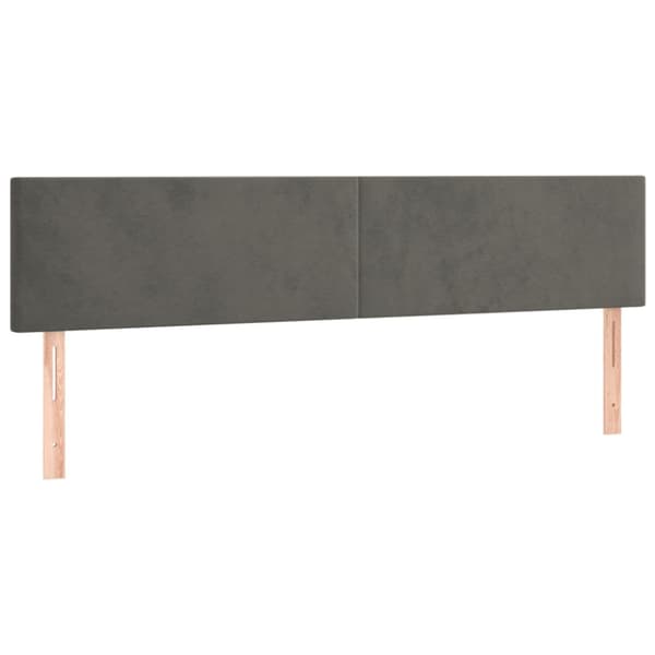 sängram utan madrass mörkgrå 120x190 cm sammet