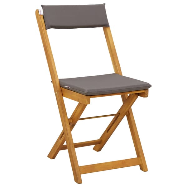 Utemöbler Bistro Stolar 8 pcs Mörkgrå 40 x 53 x 80 cm