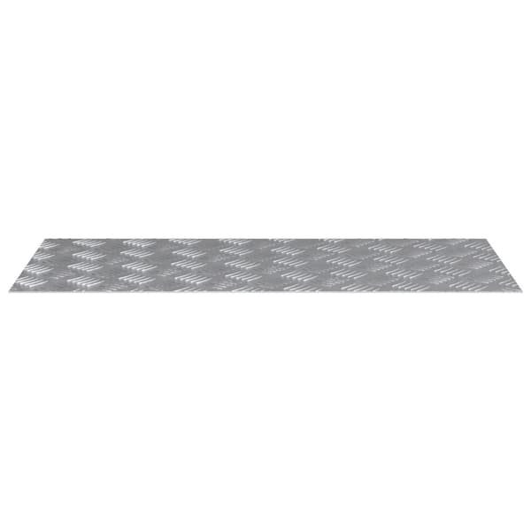 Trappsteg Rektangulär 2 pcs Silver 90 x 40 cm Aluminium