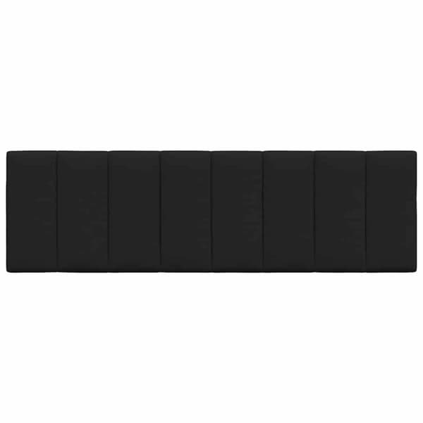 Headboard Cushion "Hanko" Black 160 cm Fabric