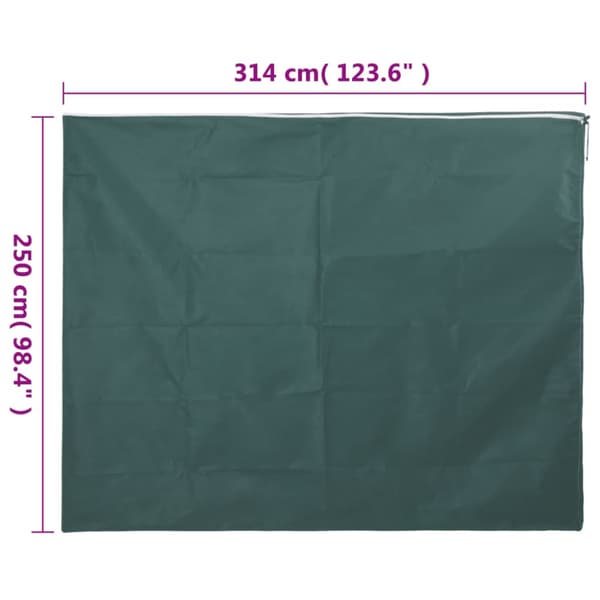 Fiberduk med blixtlås 70 g/m² 3,14x2,5 m