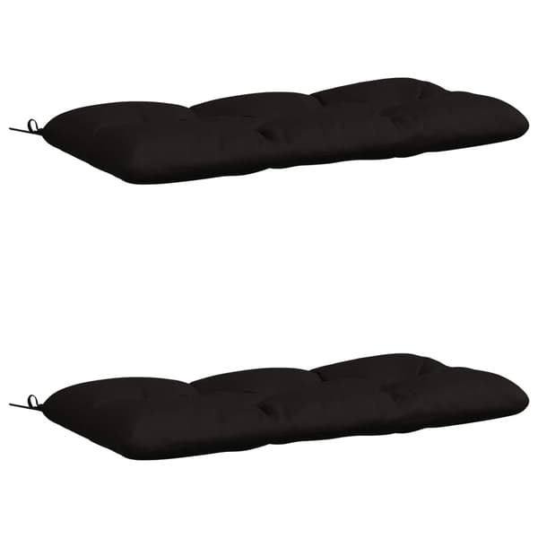 2-delade Bänk Kuddar VIANEN 100% Polyester Svart