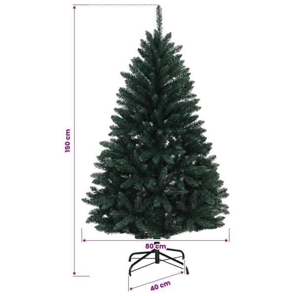 Plast Hingad Julgran 150 cm PVC Mörkgrön