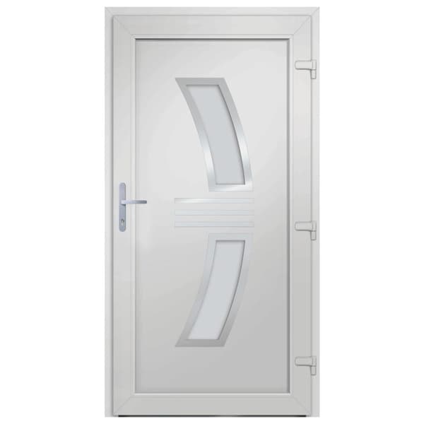 Ytterdörr vit 98x200 cm PVC