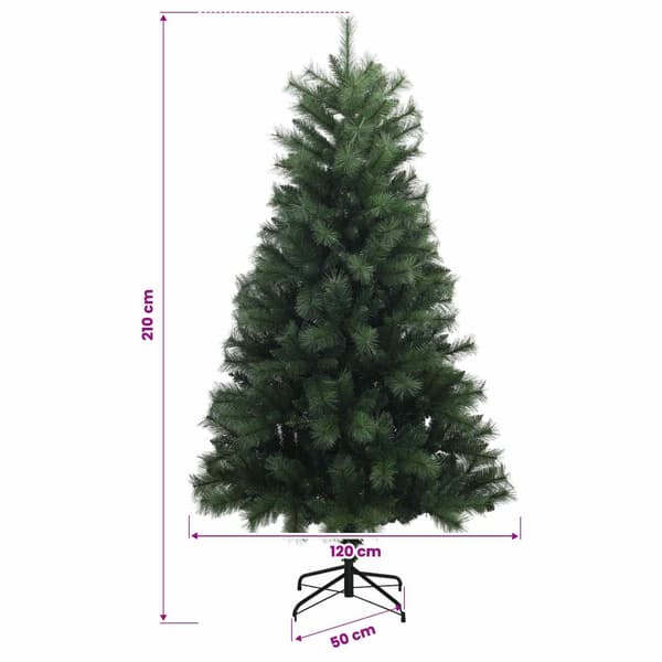 Plast Hingad Julgran 210 cm PVC och metall Grön