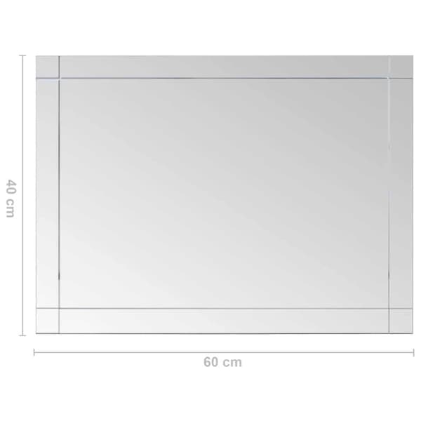 Väggspegel 60x40 cm glas