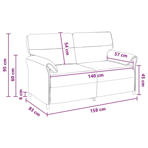 Soffa 100% polyester metallram MDF, Plywood