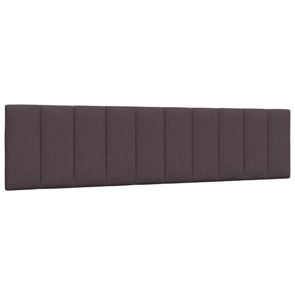 Headboard Cushion "Hanko" Dark Brown 200 cm Fabric