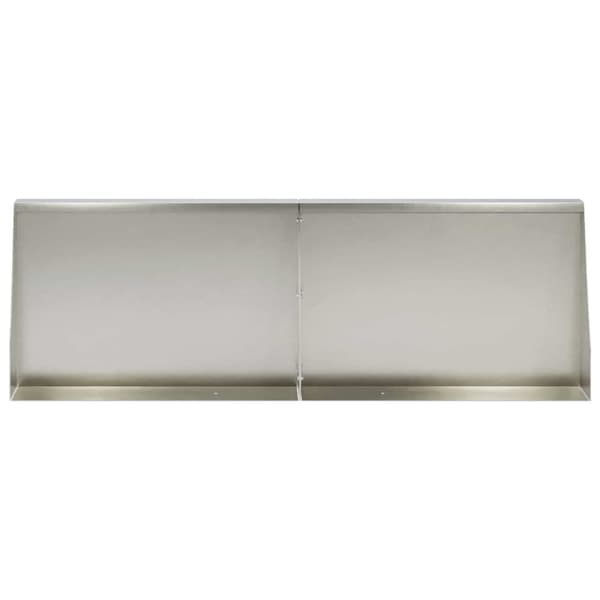 Stödvägg 2 st 60 x 12 x 30 cm Rostfritt stål Silver