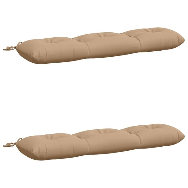 2-delade Bänk Kuddar VIANEN 100% Polyester Sand
