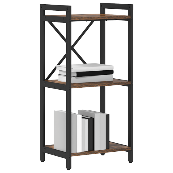 Hyllsystem Rökt ek 40 x 30 x 85 cm Konstruerat trä