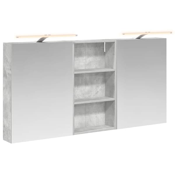 Badrumsskåpsset 3 st 140 x 14,5 x 70 cm Konstruerat trä