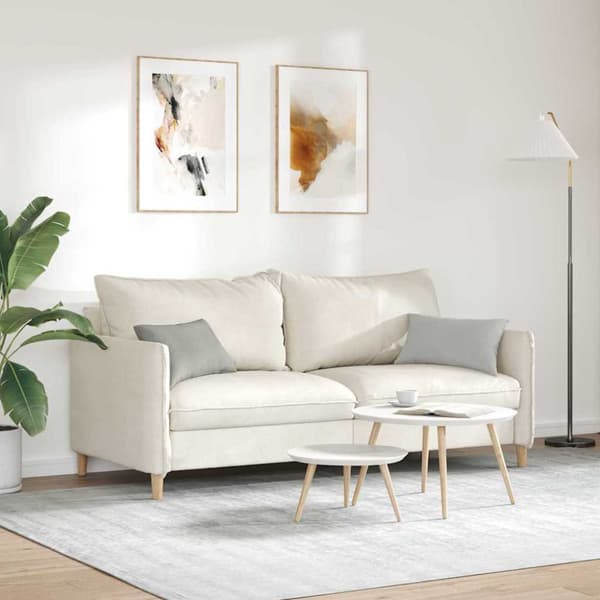 Sofakuddar 2 pcs Ljusgrå 50 x 30 cm tyg