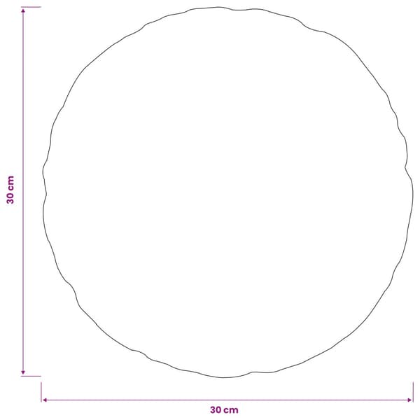 Kuddöverdrag 6 st HEERLEN Vinröd Ø 30 cm Polyester