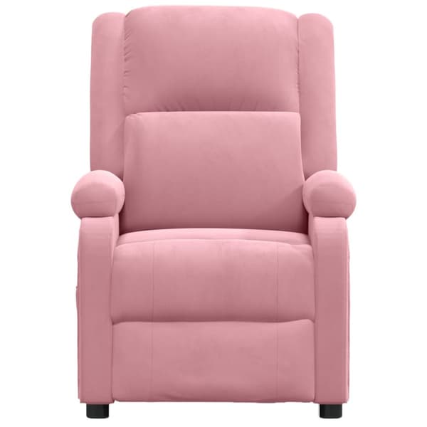 Massagefåtölj rosa sammet