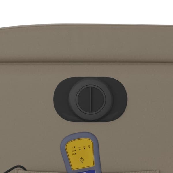 Elektrisk massagefåtölj cappuccino konstläder
