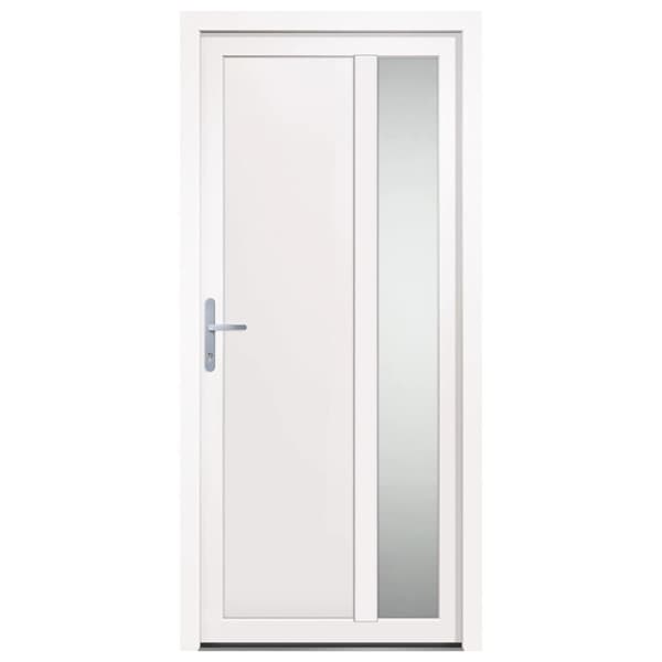Ytterdörr vit 98x208 cm PVC