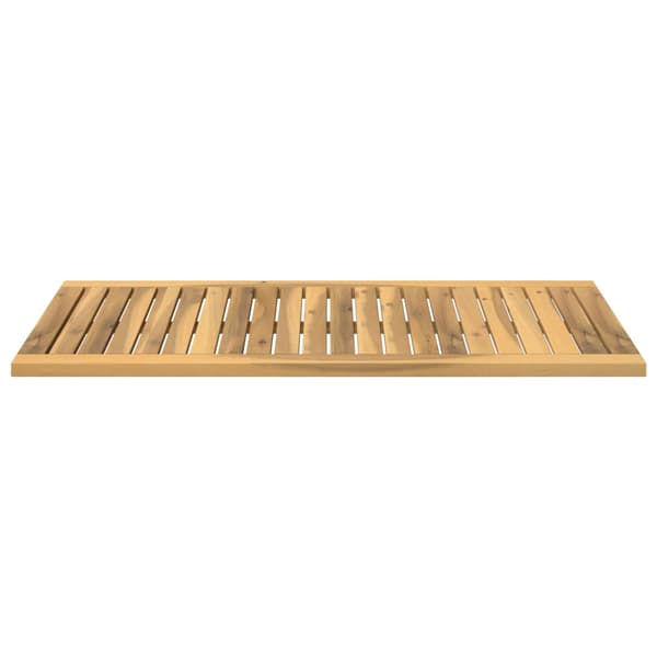 Bordsskiva 88,5 x 45 x 2 cm Rektangulär Massivt Akaciaträ Vit