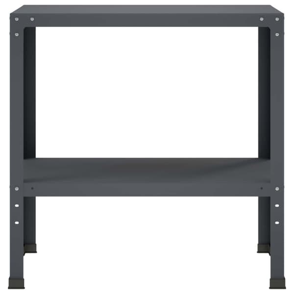 Planteringsbord 100 x 40 x 80 cm Pulverlackerat stål Antracit