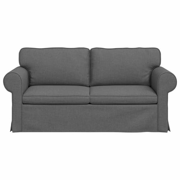 Soffa Mörkgrå 175 x 82 x 80 cm tyg