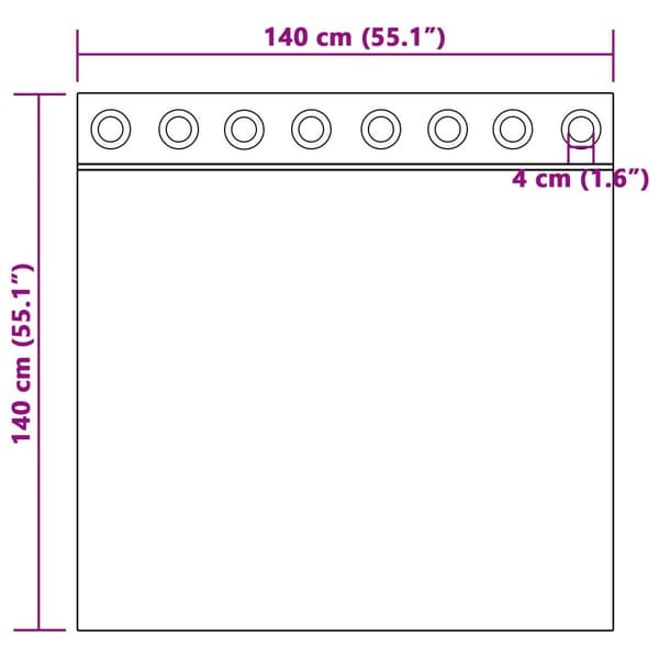 Gardiner 2 st Ljusgrå 140 x 140 cm Sammet