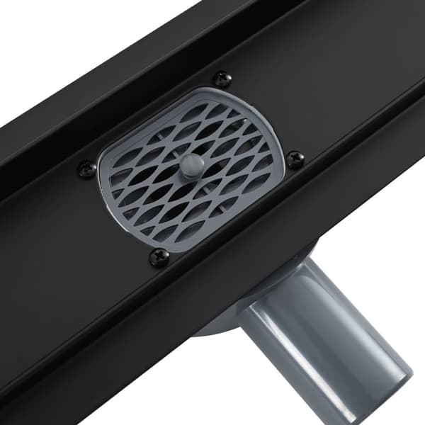 Duschavlopp 2-i-1 med 360° Siphon Svart 80 cm
